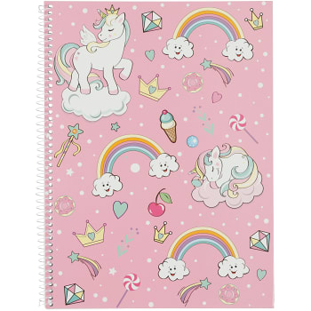 Spiralblock A4 Unicorn linjerat 1-p ICA