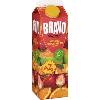 Juice Apelsin Jordgubbe 1l Bravo