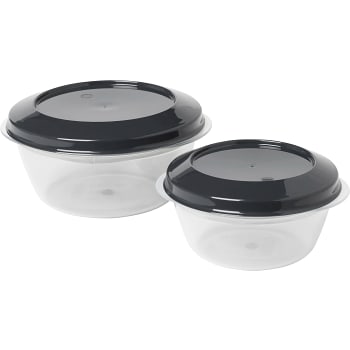 Förvaringsburk 0,25/0,5L Grå 2-p ICA