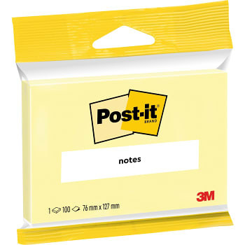 Post-it gul 76x127