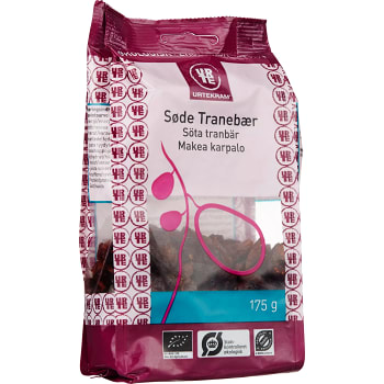 Tranbär Söta Ekologisk 175g Urtekram