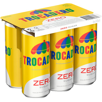 Läsk Zero 6x33cl Trocadero