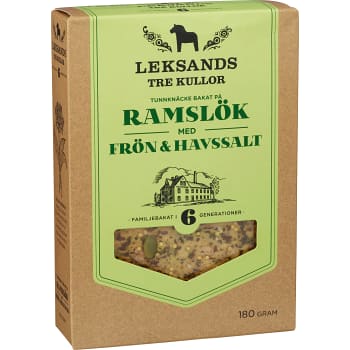 Tunnknäcke Ramslök &amp; Frön 180 g Leksands Tre Kullor