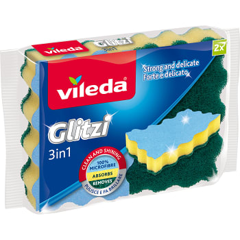 Glitzi 3-1 Skrubbsvamp 2p Vileda
