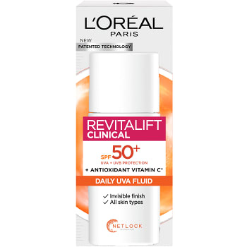 Ansiktskräm Revitalift Clinical Daily Moisturizing Fluid SPF50+ 50ml Loreal Paris