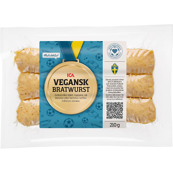 Bratwurst vegansk 210g ICA
