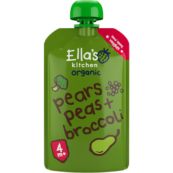 Broccoli päron & ärter Från 4m Ekologisk 120g Ellas Kitchen