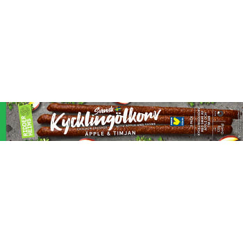 Kycklingölkorv Äpple &amp; Timjan 120g Ridderheims