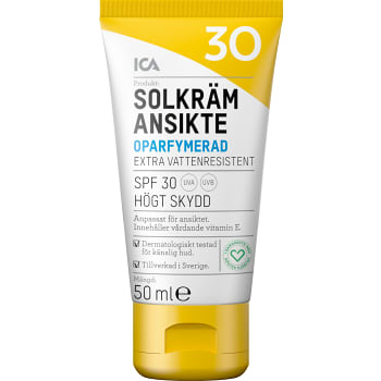 Solkräm Ansikte SPF 30 OP 50ml ICA Hjärtat