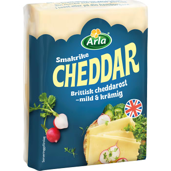 Cheddar ost ca 550g Arla