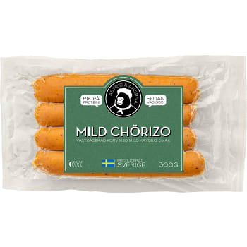 Chörizo mild vegansk 300g Astrid &amp; Aporna
