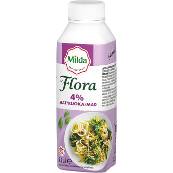 Gräddalternativ Mat 4% Laktosfri 250ml Flora