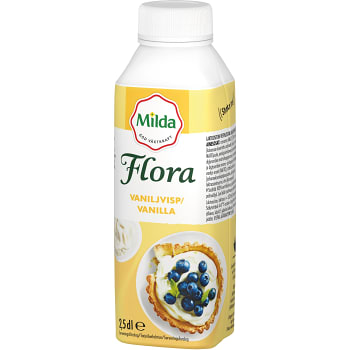 Vaniljvisp Vanilj Laktosfri 12% 250ml Flora
