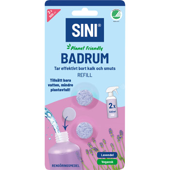 Rengöringstabeltt Badrum refill 2-p SINI