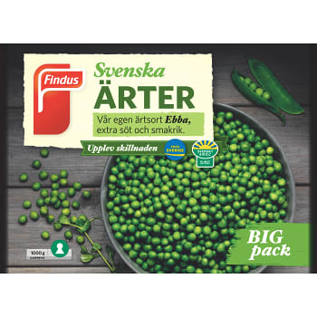 Ärter Fryst 1kg Findus