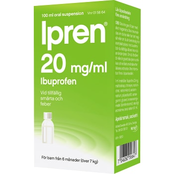 Ipren Barn från 6 månader Oral suspension 20mg/ml 100ml