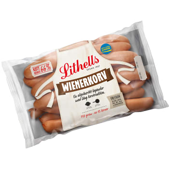 Wienerkorv 66% Köttmängd 750g Lithells