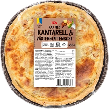 Kantarell &amp; Västerbottensostpaj 300g ICA