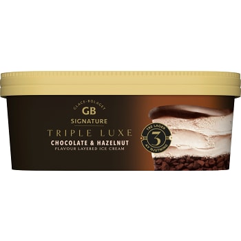 Triple Luxe Chocolate &amp; Hazelnut 650ml GB Glace
