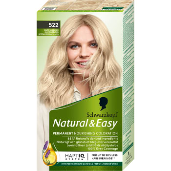 Hårfärg Natural &amp; Easy Silver Ljusblond 522 1-p Schwartzkopf