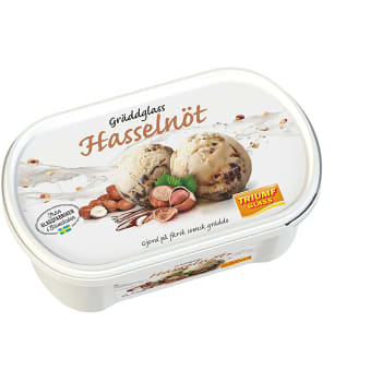 Gräddglass Hasselnöt 0,5l Triumf Glass