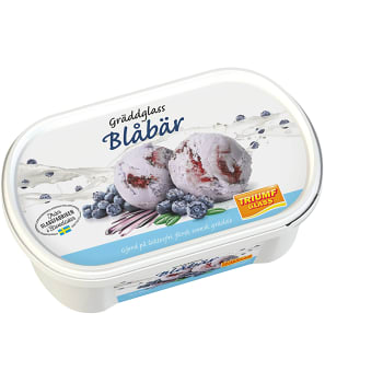Gräddglass Blåbär Laktosfri 0,5l Triumf Glass
