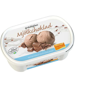 Glass Mjölkchoklad Laktosfri 500ml Triumf Glass