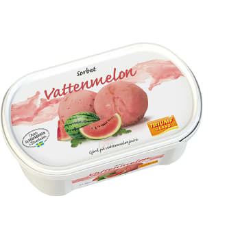 Sorbet Vattenmelon Vegan 500ml Triumf Glass