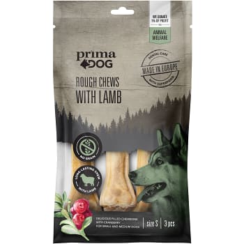 Tuggpinnar Rough Chews Lamm 3-p Prima Dog