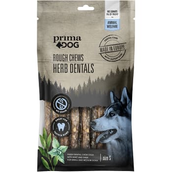 Tuggpinnar Rough Chews Herb Dental 3-p Prima Dog