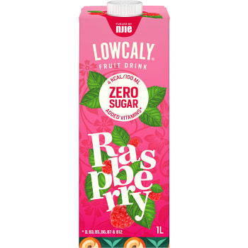 Fruktdryck Raspberry Sockerfri 1l NJIE