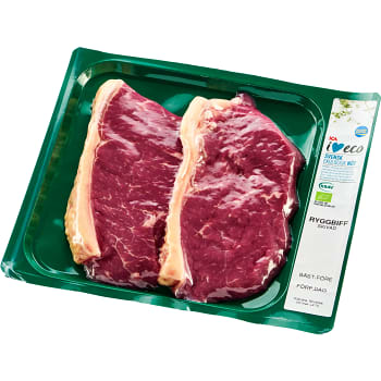 Ryggbiff skivad ca 400g KRAV ICA I love eco