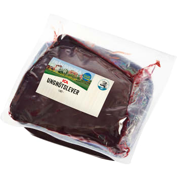Ungnötslever i bit ca 550g ICA