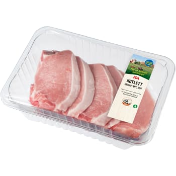 Kotlett med ben skivad ca 900g ICA