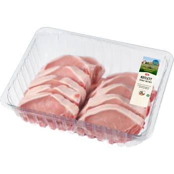Kotlett med ben skivad ca 2kg ICA