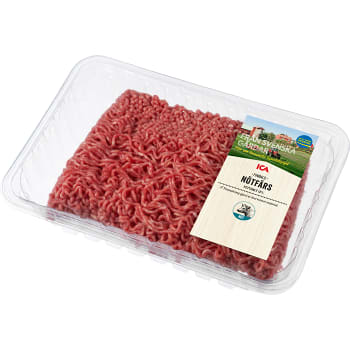 Nötfärs finmald 12% ca 1kg ICA