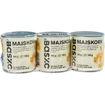 Majskorn 150g 3-pack ICA Basic