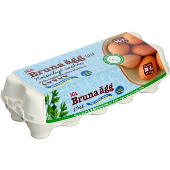 Ägg M/L Frigående Bruna 10-p ICA
