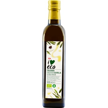 Extra virgin Italiensk Olivolja Ekologisk 500ml ICA I love eco