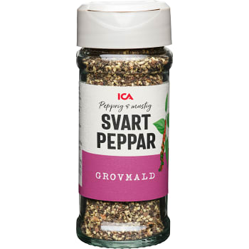 Svartpeppar Grovmalen 41g ICA