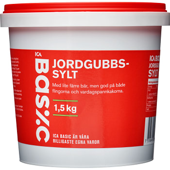 Jordgubbssylt 1,5kg ICA Basic