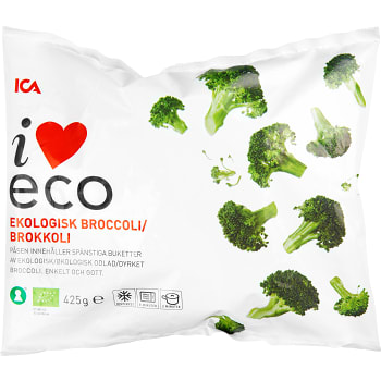 Broccoli Fryst Ekologisk 425g ICA I love eco