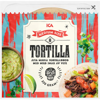 Tortilla Medium 8-p 320g ICA