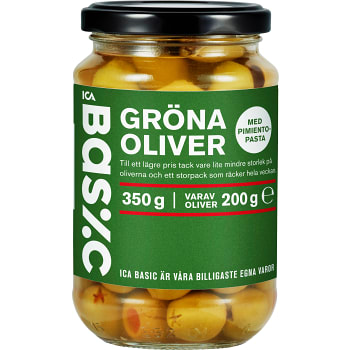 Oliver Gröna med Pimento 350g ICA Basic