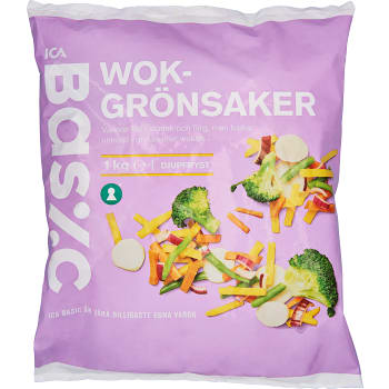 Wokgrönsaker Fryst 1kg ICA Basic
