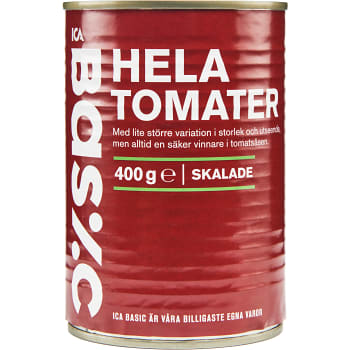 Hela skalade tomater 400g ICA Basic