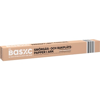 Bakplåtspapper 24 ark ICA Basic