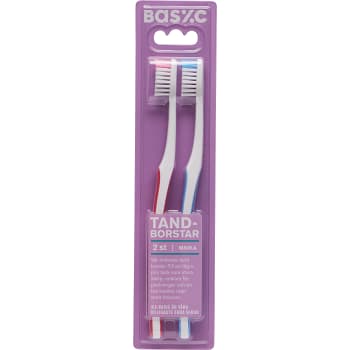 Tandborste Mjuk 2-p ICA Basic