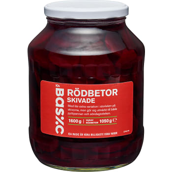 Skivade Rödbetor 1600g ICA Basic