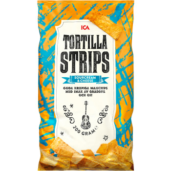 Tortillastrips Sourcreame & cheese 200g ICA